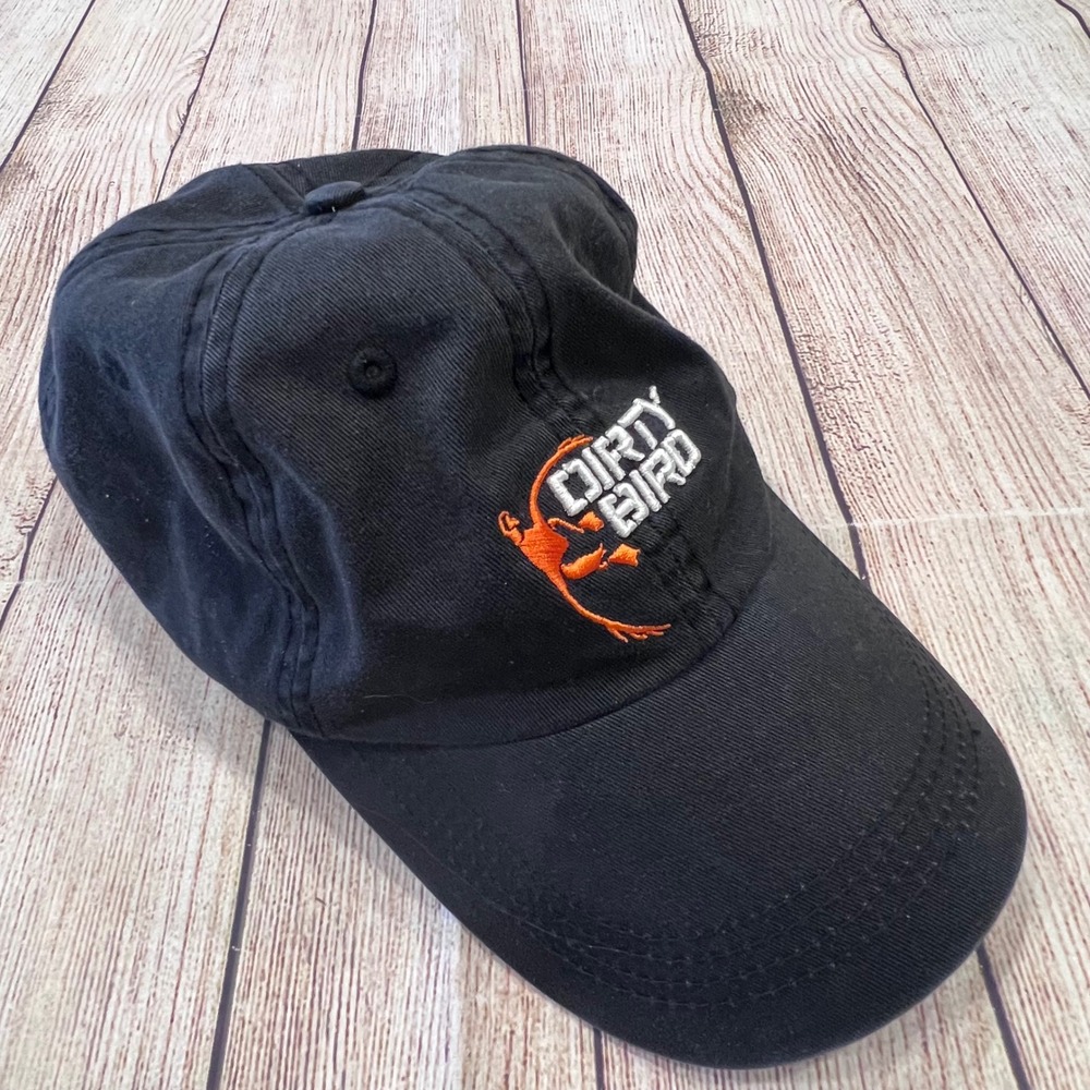 Browning Dirty Bird Hat Mens Black Orange Embroidered Hunting Baseball Cap OSFA